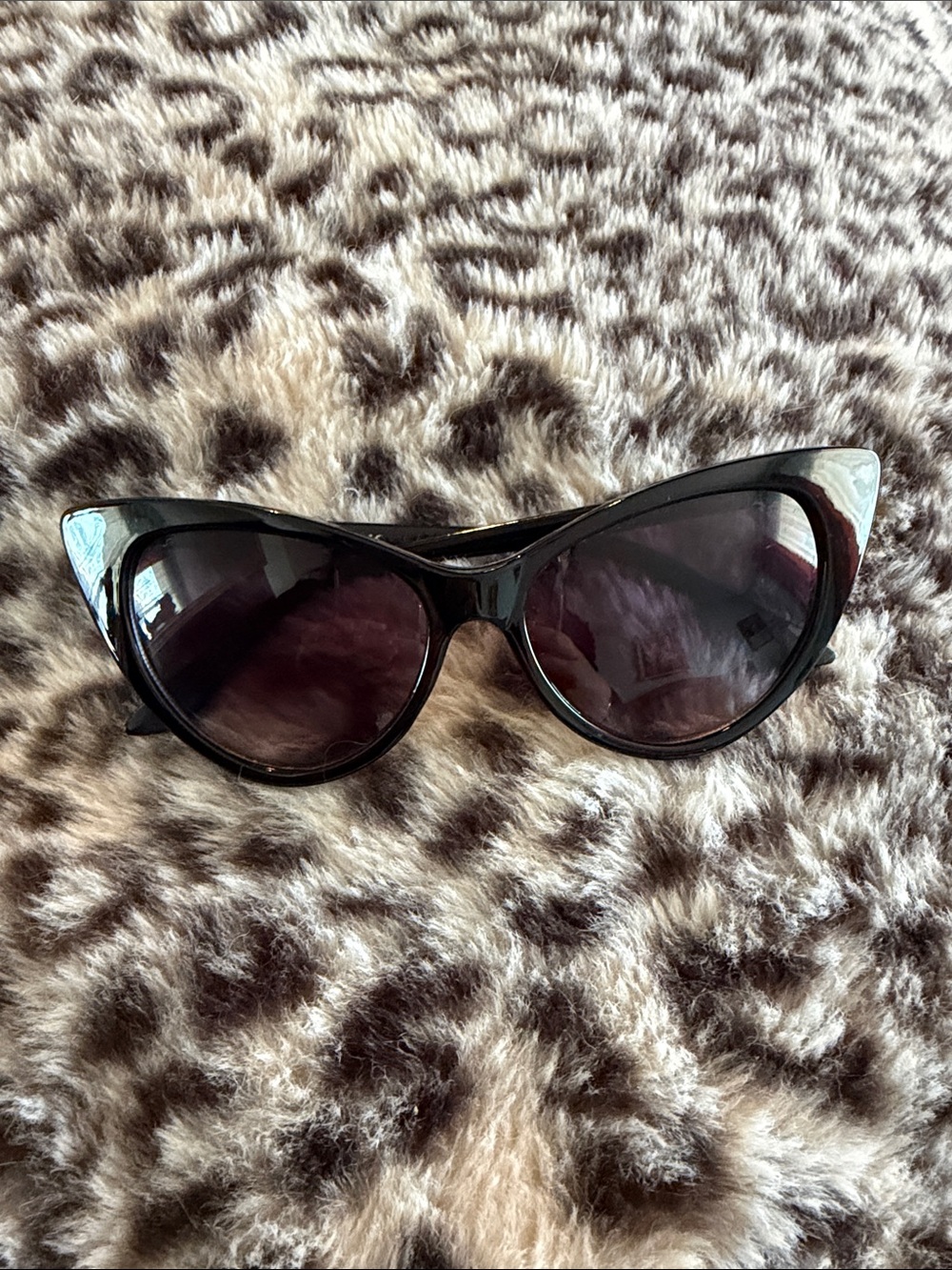 Classic Black Cat-Eye Women's Sunglasses
